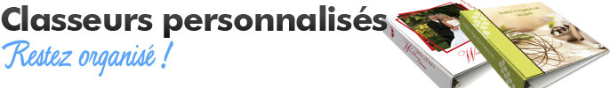 Classeurs personnalisés