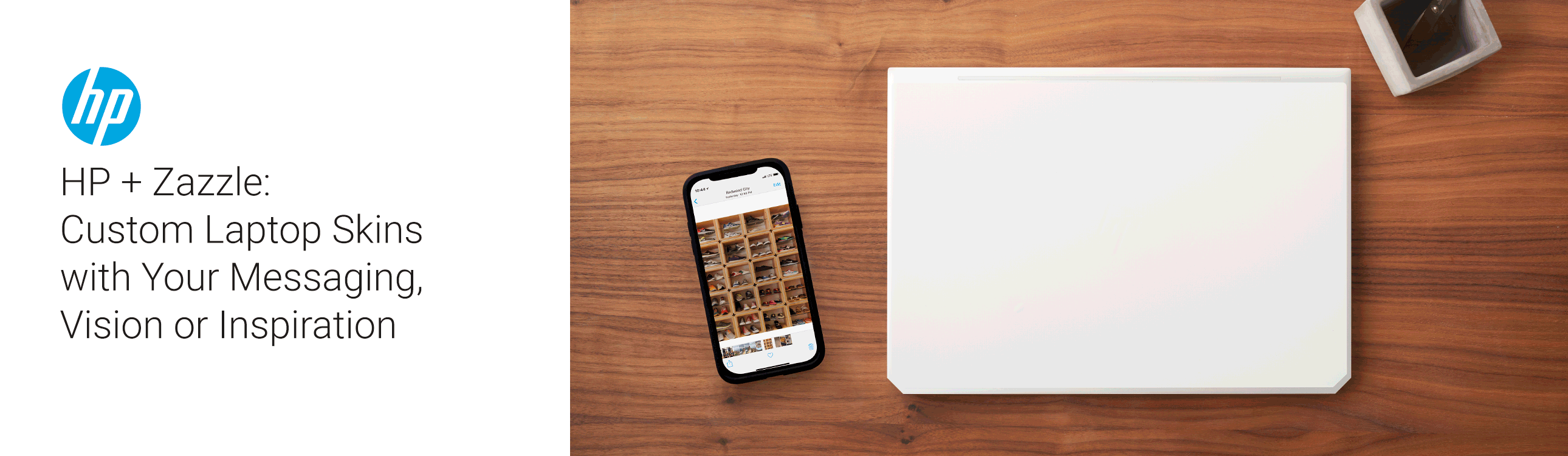 HP + Zazzle - Custom Laptop Skins that Promote Your Brand